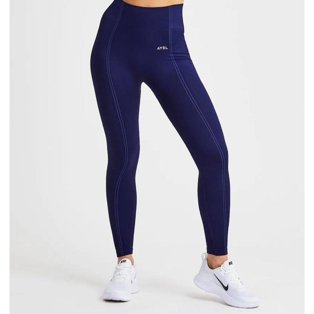 AYBL Empower Reflex Seamless Leggings Navy‎ Size M